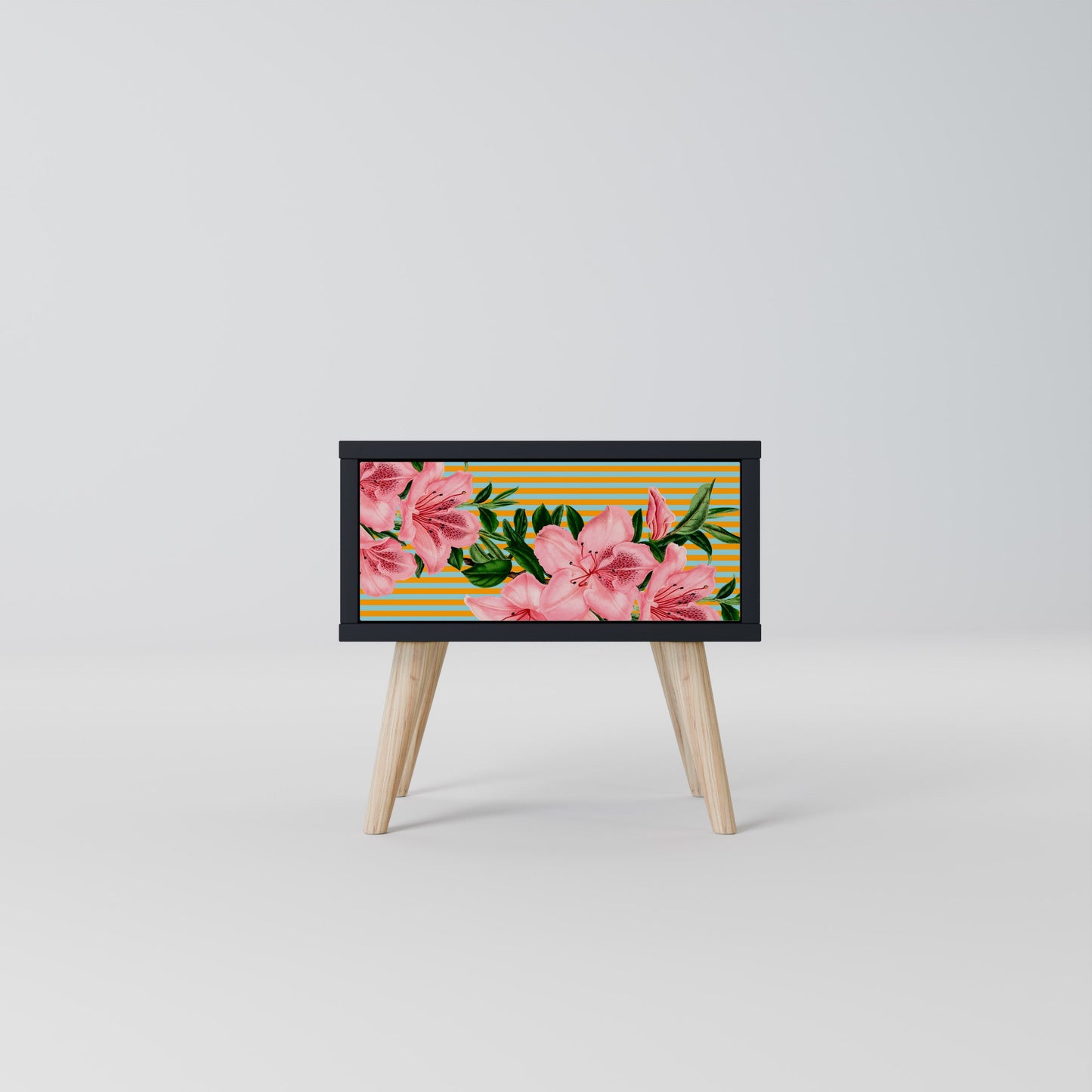 FRAGILE BEAUTY Nattduksbord i svart finish