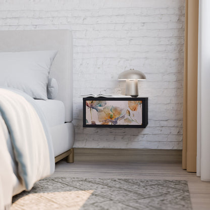 SOFTEN POPPY nattduksbord i svart finish