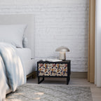 EMINENT HOOPOE Nightstand in Black Finish