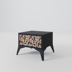 EMINENT HOOPOE Nightstand in Black Finish
