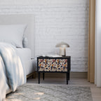 EMINENT HOOPOE Nightstand in Black Finish