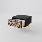 EMINENT HOOPOE Nightstand in Black Finish