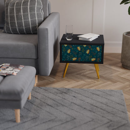 AUTUMN INSECTS Nattduksbord i svart finish