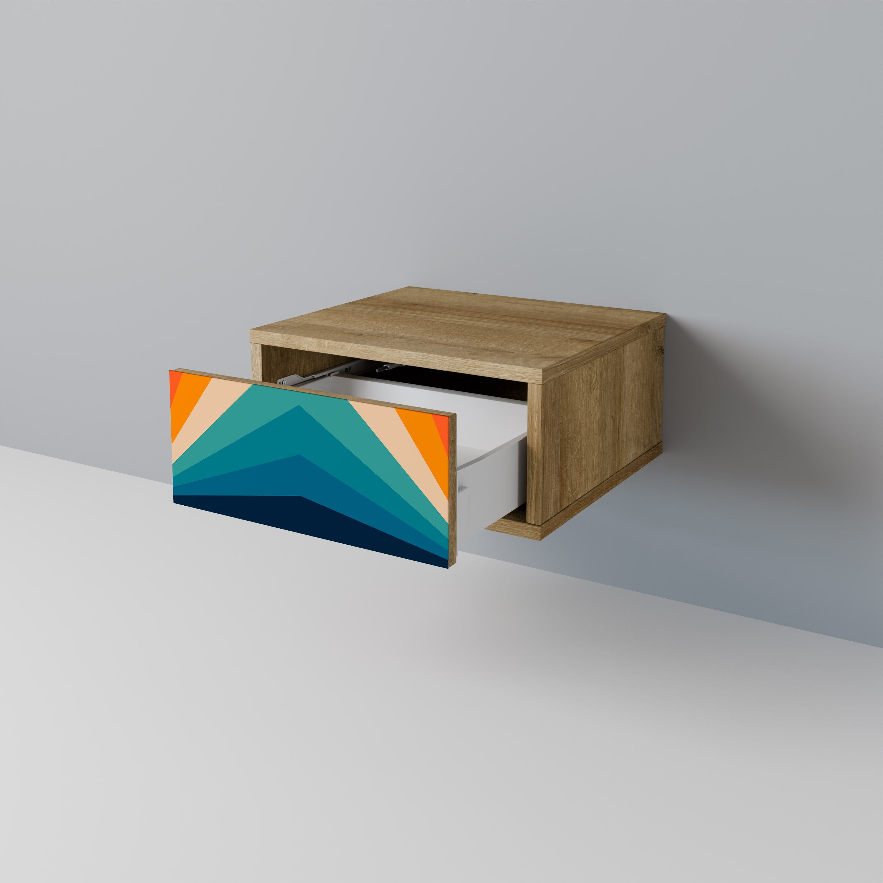 Prisma hjärnskakning Nattduksbord i ekeffekt