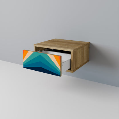 PRISM CONCUSSION Nightstand in Oak Effect