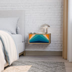 PRISM CONCUSSION Nightstand in Oak Effect