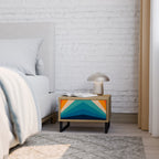 PRISM CONCUSSION Nightstand in Oak Effect