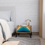 PRISM CONCUSSION Nightstand in Oak Effect