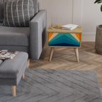 PRISM CONCUSSION Nightstand in Oak Effect