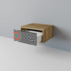 SPECTRA SHOWCASE Nightstand in Oak Effect