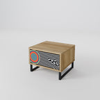 SPECTRA SHOWCASE Nightstand in Oak Effect