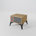 SPECTRA SHOWCASE Nightstand in Oak Effect