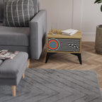 SPECTRA SHOWCASE Nightstand in Oak Effect