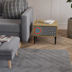 SPECTRA SHOWCASE Nightstand in Oak Effect