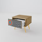 SPECTRA SHOWCASE Nightstand in Oak Effect