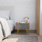 SPECTRA SHOWCASE Nightstand in Oak Effect