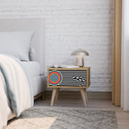 SPECTRA SHOWCASE Nightstand in Oak Effect