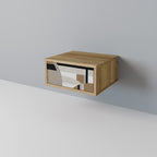 DELIKAT MEMENTO Nattduksbord i ekeffekt