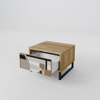 DELIKAT MEMENTO Nattduksbord i ekeffekt