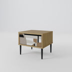 DELIKAT MEMENTO Nattduksbord i ekeffekt