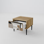 DELIKAT MEMENTO Nattduksbord i ekeffekt