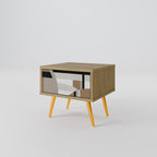 DELIKAT MEMENTO Nattduksbord i ekeffekt