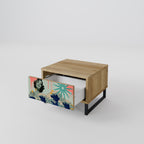 KANAGAWA BEAUTY Nightstand in Oak Effect