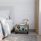 KANAGAWA BEAUTY Nightstand in Oak Effect