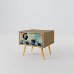 KANAGAWA BEAUTY Nightstand in Oak Effect