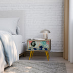 KANAGAWA BEAUTY Nightstand in Oak Effect