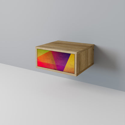 VIVID GEOMETRY Nattduksbord i ekeffekt