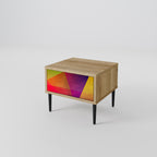 VIVID GEOMETRY Nightstand in Oak Effect