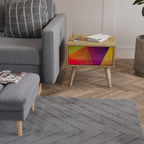 VIVID GEOMETRY Nightstand in Oak Effect