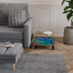 STREAMER TANGLE Nightstand in Oak Effect