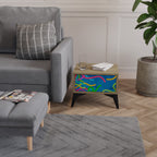 STREAMER TANGLE Nightstand in Oak Effect