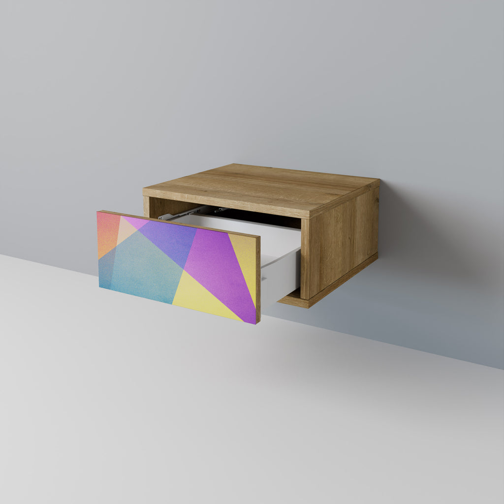 LJUS GEOMETRY Nattduksbord i ekeffekt