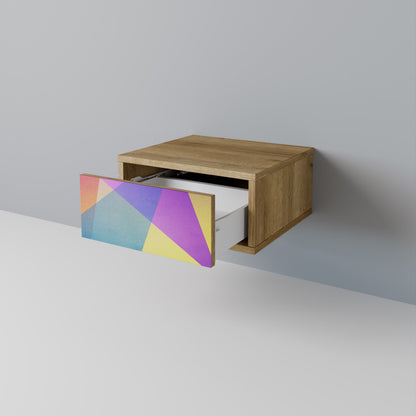 LJUS GEOMETRY Nattduksbord i ekeffekt