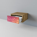 IRREGULAR PINK Nightstand in Oak Effect