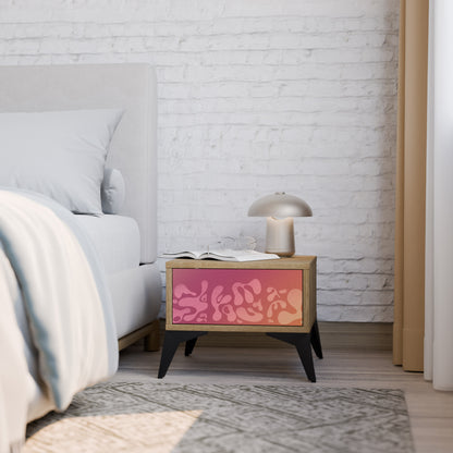 IRREGULAR ROSA Nattduksbord i Oak Effect