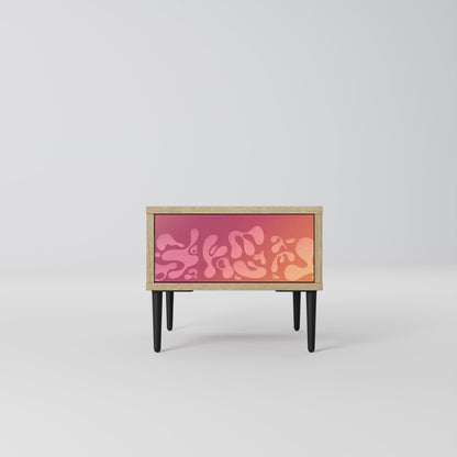 IRREGULAR ROSA Nattduksbord i Oak Effect