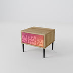 IRREGULAR PINK Nightstand in Oak Effect