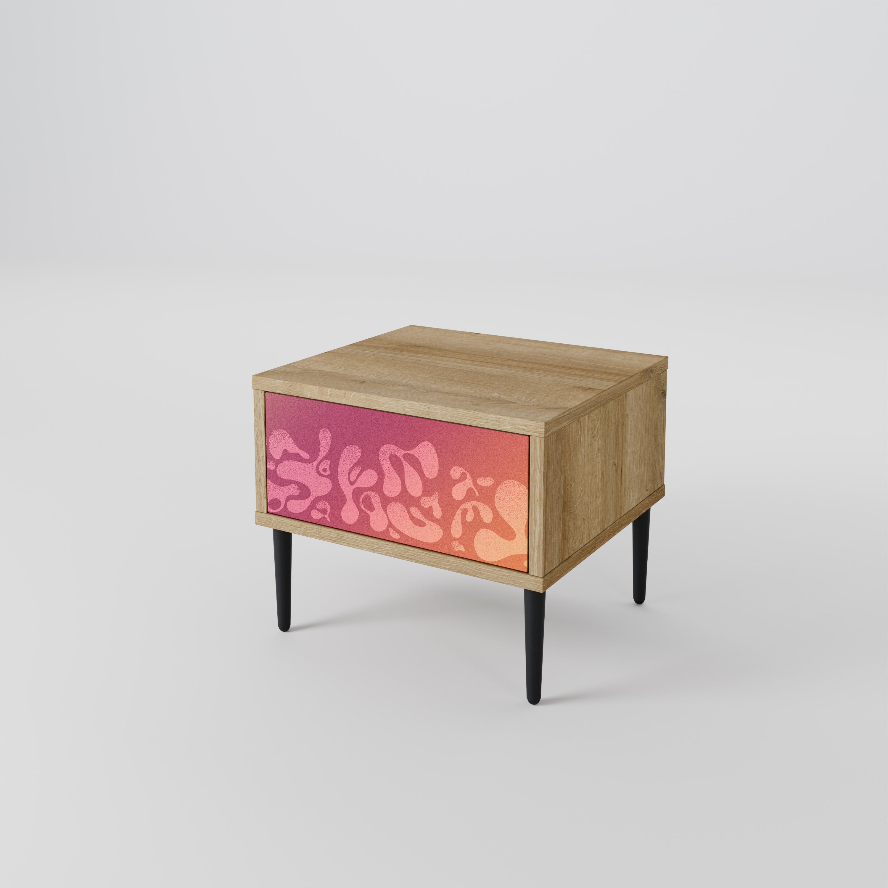 IRREGULAR ROSA Nattduksbord i Oak Effect