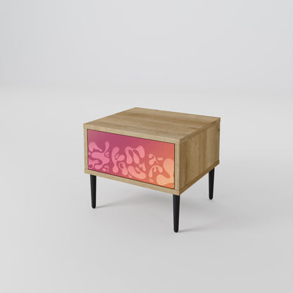IRREGULAR ROSA Nattduksbord i Oak Effect