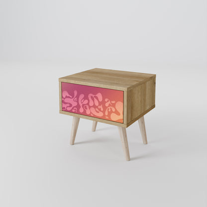 IRREGULAR ROSA Nattduksbord i Oak Effect