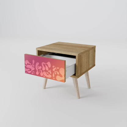 IRREGULAR ROSA Nattduksbord i Oak Effect