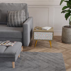 ENERGETIC SPOTS Nattduksbord i ekeffekt