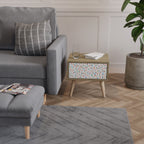 ENERGETIC SPOTS Nattduksbord i ekeffekt