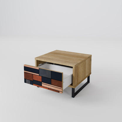INTREPID FORMATION Nightstand in Oak Effect