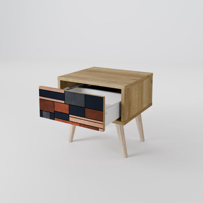 INTREPID FORMATION Nightstand in Oak Effect