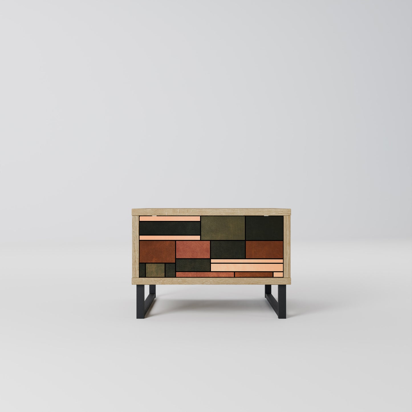 FIGURES OF NATURE Nightstand in Oak Effect